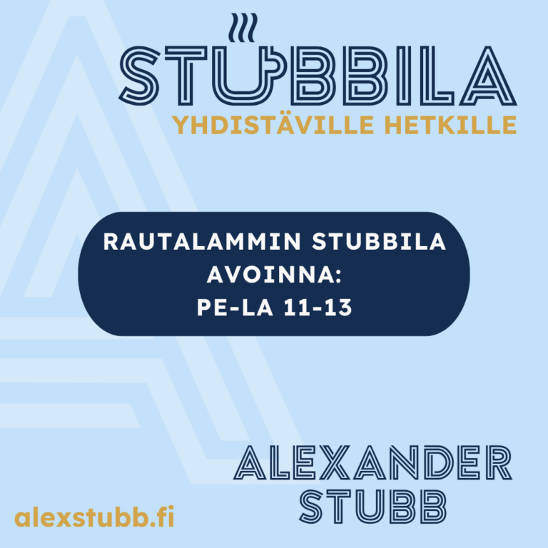 Tervetuloa Rautalammin Stubbilaan pe-la