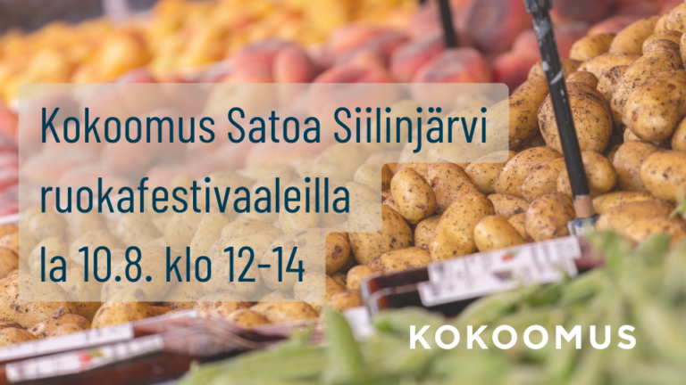 Kokoomus Satoa Siilinjärvi ruokafestivaaleilla la 10.8.