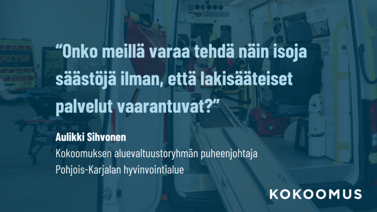 Kokoomus esitti strategisen säästöohjelman osalta säästötavoitteeksi 30 miljoonaa 40 miljoonan tilalle